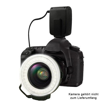 MAKRO-RING-BLITZ ( Makroblitz-Ringlicht-Kombination ) für CANON EOS 600D, 1100D, 5D, 10D, 20D, 30D, 300D, 350D, 400D, 40D, 450D, 1000D, 50D, 5D Mark II, 1D Mark III, 500D, 7D, 550D, 60D und CANON PowerShot G1, G2, G3, G5, G6, PRO 1, G7, G9, S5 IS, G10, S