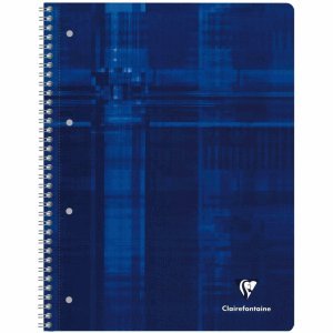 5 x Clairefontaine Kollegblock A4 Seyes-Lineatur 80 Blatt farbig sortiert