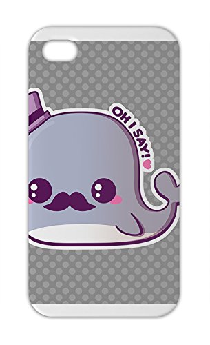 Kawaii Fancy Whale Iphone 5-5s plastic case