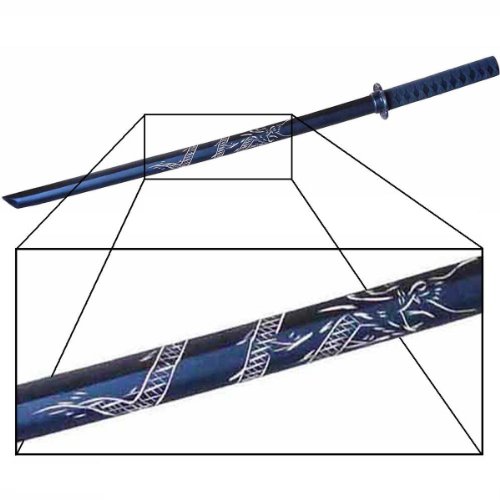 Bokken mit Drachenschnitzerei
