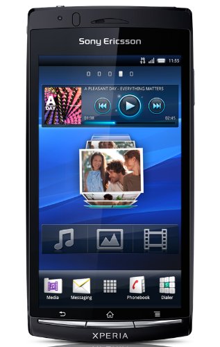 Sony Ericsson Xperia arc S Smartphone (10.7 cm (4.2 Zoll) Touchscreen, 8.1 Megapixel Kamera, Android 2.3 OS,  1GB Speicher) midnight blue