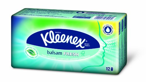 Kleenex Balsam Taschentücher Fresh, 8er Pack (8 x 12 Stück)