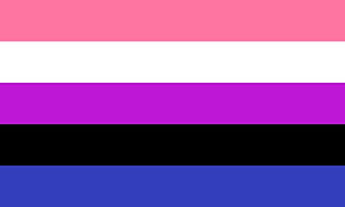 magFlags Flagge: Large Genderfluidity Pride | Genderfluid People | Querformat Fahne | 1.35m² | 90x150cm » Fahne 100% Made in Germany