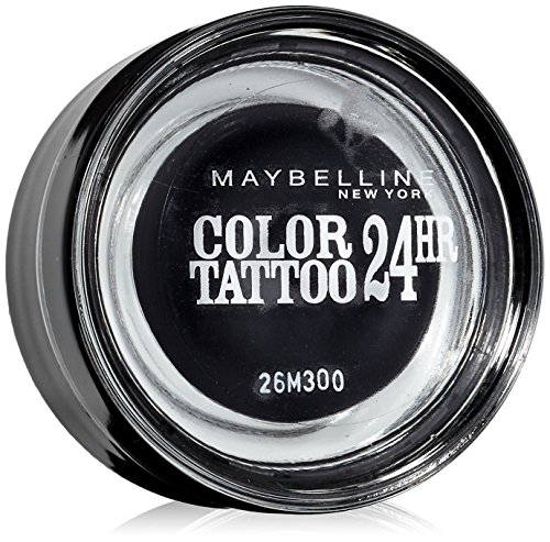 Maybelline New York Lidschatten Eyestudio Color Tattoo 24h Timeless Black 60 / Gel-Cream Eyeshadow Schwarz metallic, langanhaltend, 1 x 4 g