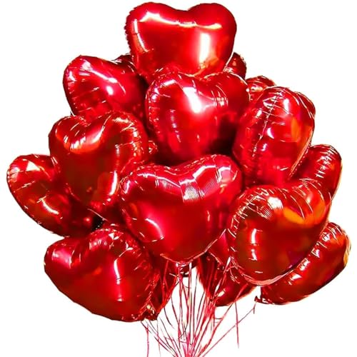 Favorit: 30 Stück Helium Ballons, Valentinstag Deko, Herz Luftballon Rot,  Folienballon Herz, Herzluftballons Rot, Luftballons Hochzeit, Verlobung Deko,  Heiratsantrag Deko, Herzballons, Herzluftballons Helium in der Kategorie  Spielzeug